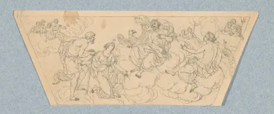 Thetis als smekelinge in de vergadering der goden (in doos met 43 tekeningen)