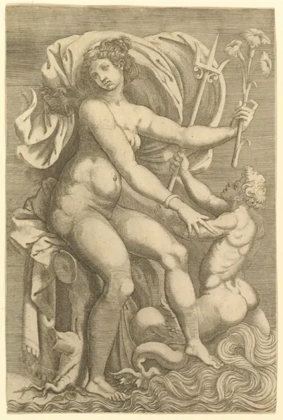 Thetis Seated with a Triton