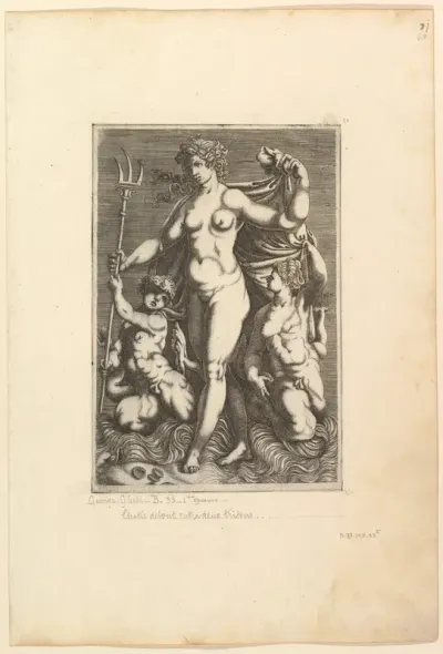 Thetis Standing with Two Tritons