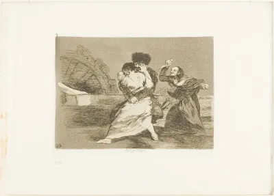 They Don't Like it, plate nine from The Disasters of War