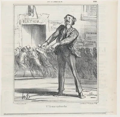 This is my "bullet," from 'News of the day,' published in Le Charivari, November 20, 1869
