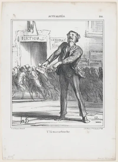 This is my "bullet," from 'News of the day,' published in "Le Charivari"