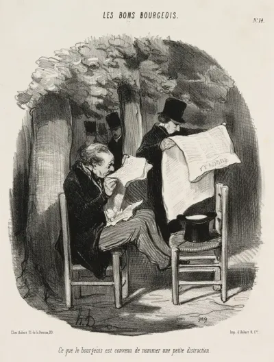 This is What a Bourgeois Considers a Small Distraction, plate 14 from Les Bons Bourgeois