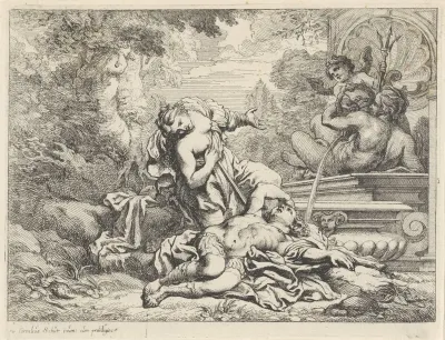 Thisbe berooft zichzelf van het leven