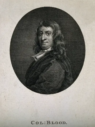 Thomas Blood. Line engraving by W. Angus