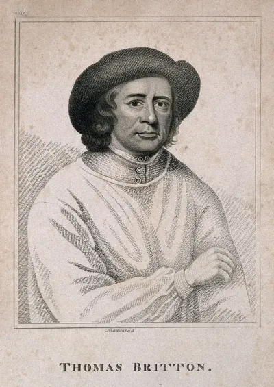 Thomas Britton. Stipple engraving by Maddocks after J. Wollaston, 1703