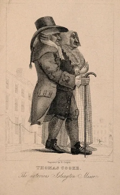 Thomas Cooke, a miser (with an unidentified lady)