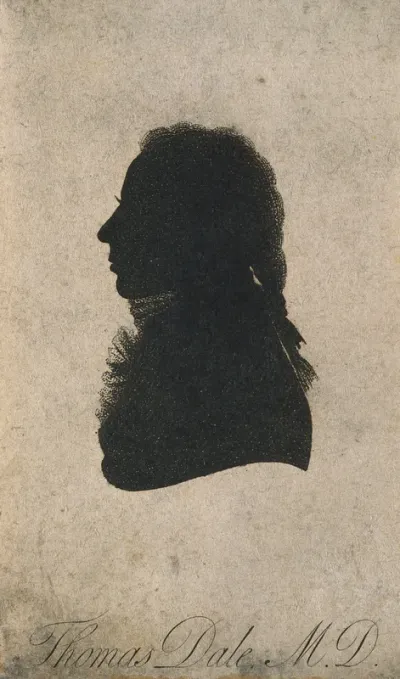 Thomas Dale. Silhouette, 1816