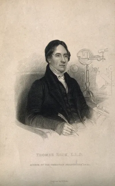 Thomas Dick. Stipple engraving by H. Cook