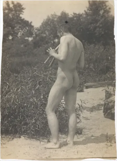Thomas Eakins, Nude, Playing Pipes