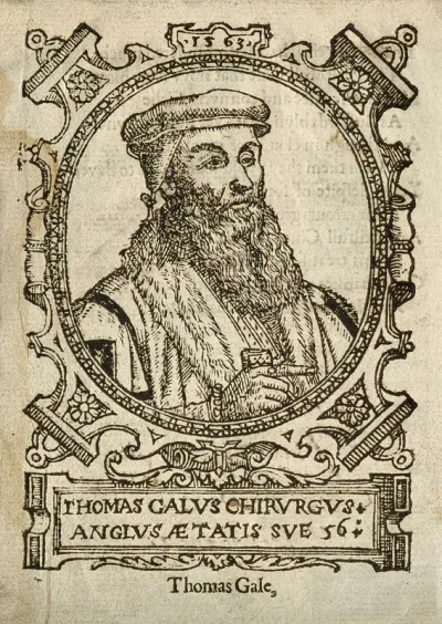 Thomas Gale. Woodcut, 1563