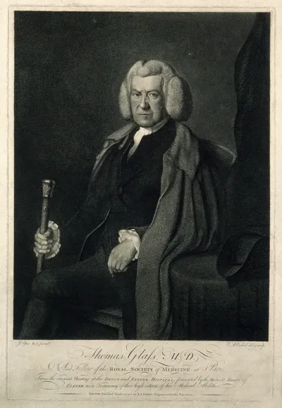 Thomas Glass. Stipple engraving by E. A. Ezekiel, 1788, after J. Opie