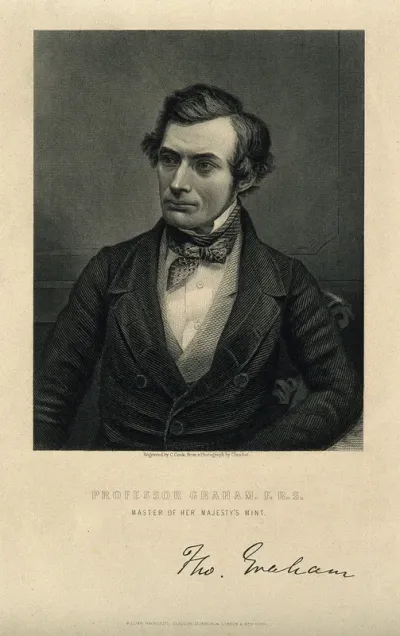 Thomas Graham. Stipple engraving by C. Cook after A. Claudet