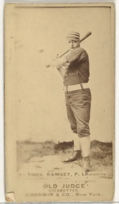 Thomas H. "Toad" Ramsey, Pitcher, Louisville Colonels, from the Old Judge series (N172) for Old Judge Cigarettes