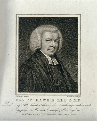 Thomas Haweis. Stipple engraving by E. Bocquet after H. Edridge