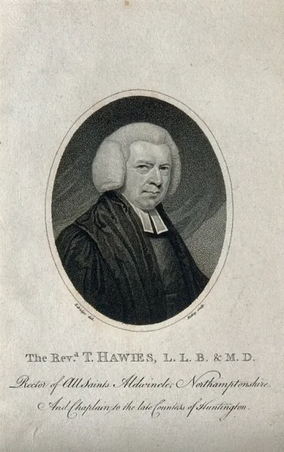 Thomas Haweis. Stipple engraving by W. Ridley after H. Edridge