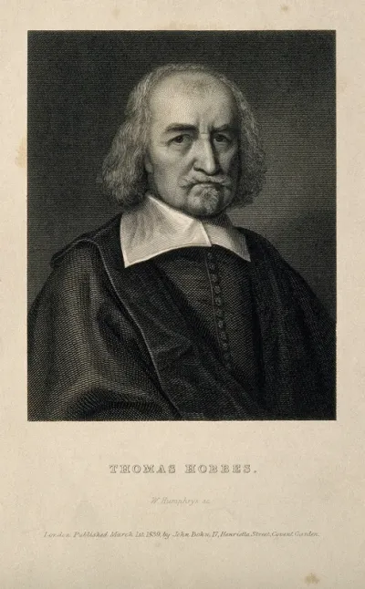 Thomas Hobbes. Line engraving by W. Humphrys, 1839