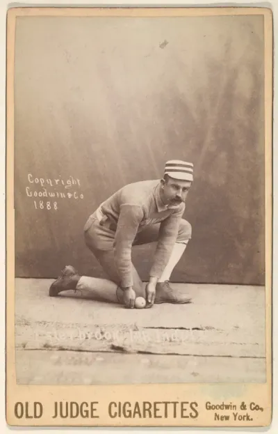 Thomas John "Dude" Esterbrook, 1st Base, Indianapolis, from the series Old Judge Cigarettes