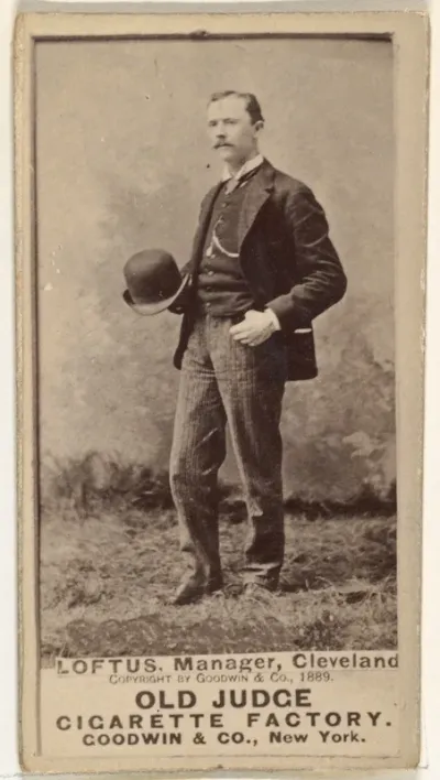 Thomas Joseph "Tom" Loftus, Manager, Cleveland, from the Old Judge series (N172) for Old Judge Cigarettes