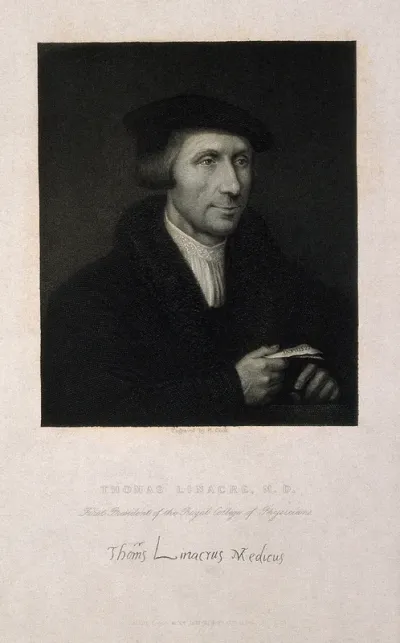 Thomas Linacre. Stipple engraving by H. Cook after W. Miller, 1810