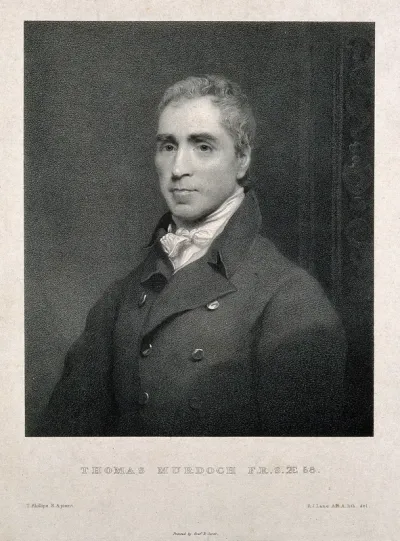 Thomas Murdoch. Lithograph by R. J. Lane after T. Phillips