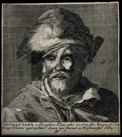 Thomas Parr, said to have lived 152 years