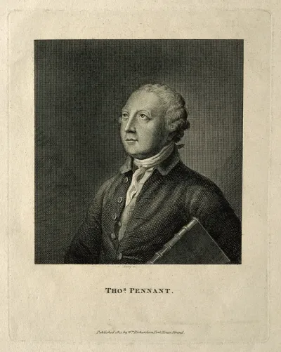 Thomas Pennant. Line engraving by B. Reading, 1812, after T. Gainsborough, 1776