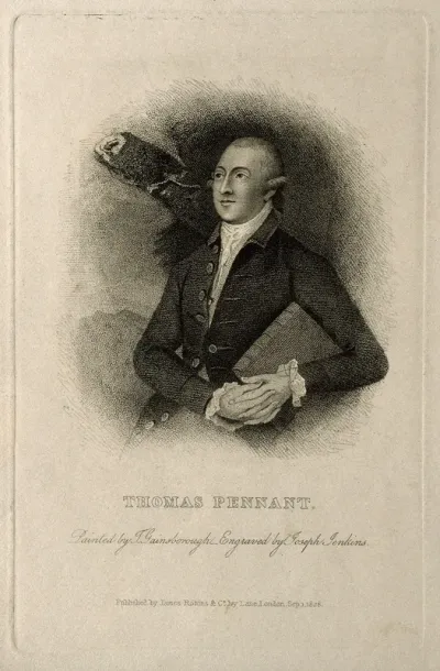 Thomas Pennant. Stipple engraving by J. Jenkins, 1828, after T. Gainsborough, 1776