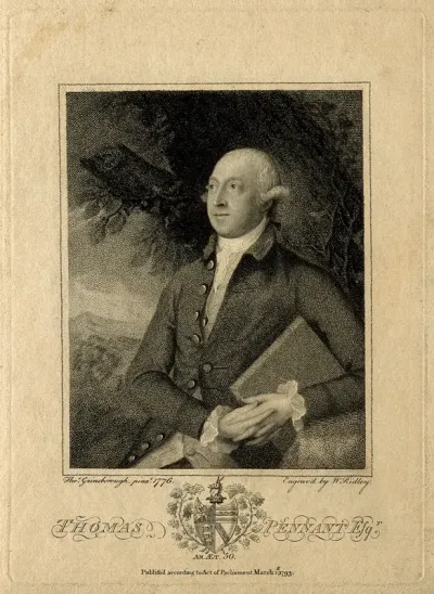 Thomas Pennant. Stipple engraving by W. Ridley, 1793, after T. Gainsborough, 1776