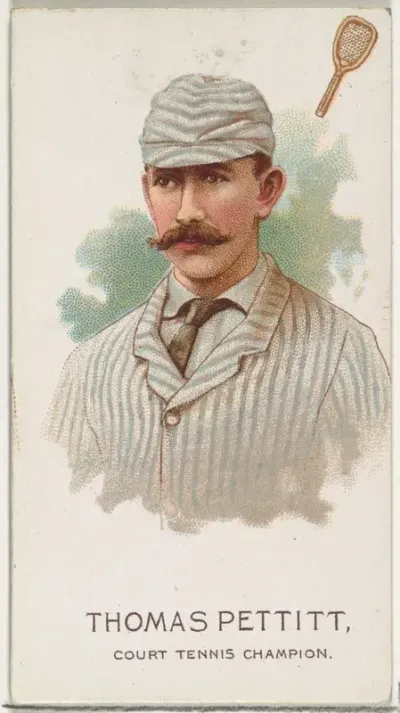 Thomas Pettit, Court Tennis Champion, from World's Champions, Series 2 (N29) for Allen & Ginter Cigarettes