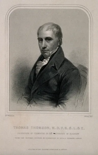 Thomas Thomson. Stipple engraving by W. Holl, 1855, after Mrs Robinson