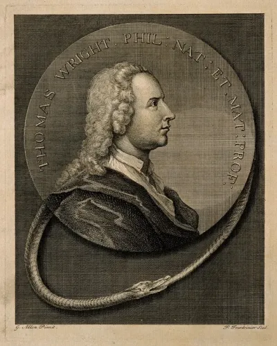 Thomas Wright. Line engraving by P. Fourdrinier after G. Allen