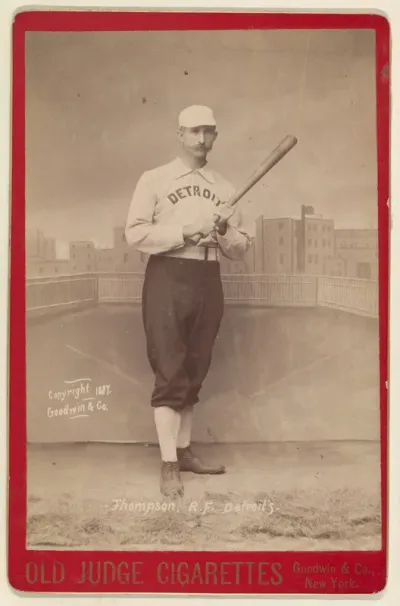 Thompson, Right Field, Detroit, from the series Old Judge Cigarettes