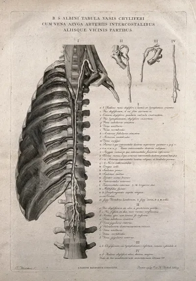 Thoracic duct of the lymphatic system