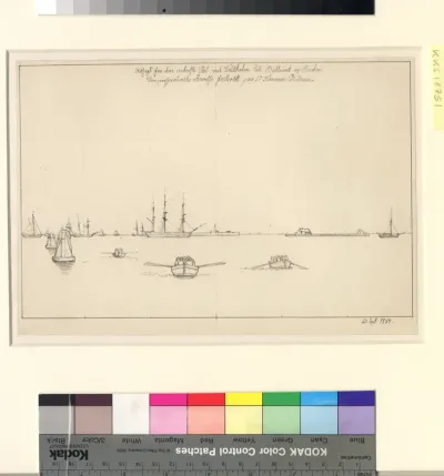 Thorvaldsens Ankomst og Modtagelse paa Kjøbenhavns Rhed, den 17de September 1838.