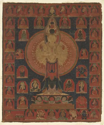 Thousand-Armed Chenresi, a Cosmic Form of the Bodhisattva Avalokiteshvara