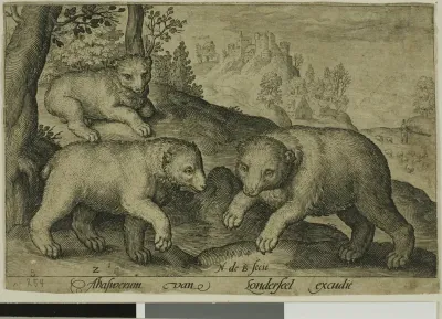 Three Bears, plate ten from Four-Legged Animals
