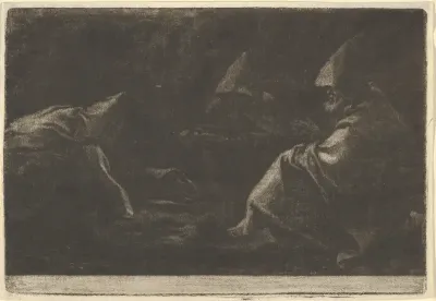 Three Capuchins Seated