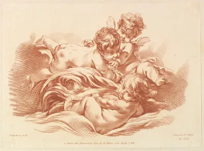 Three Children On Dolphin