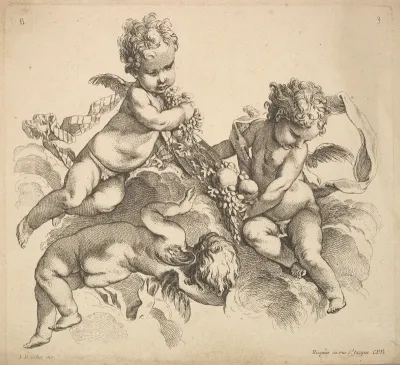 Three Children with a Fruit Plate