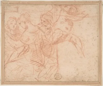 Three Female Figures and Seated Putto