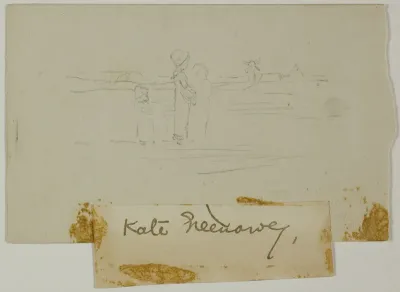 Three Figures in a Landscape with a Windmill