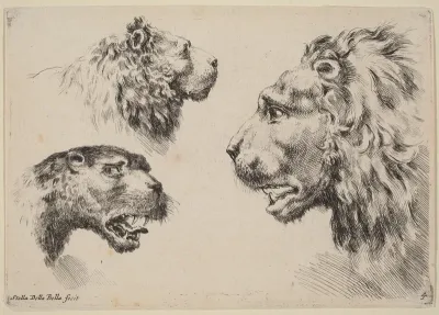 Three Lion Heads