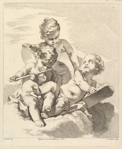 Three Loves with Musical Instruments