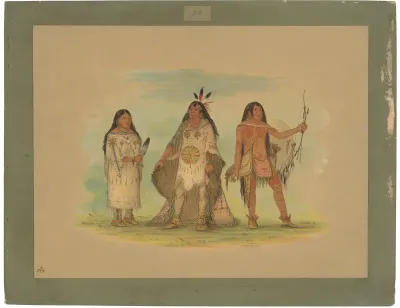 Three Minatarree Indians