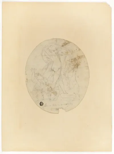 Three Nude Figures