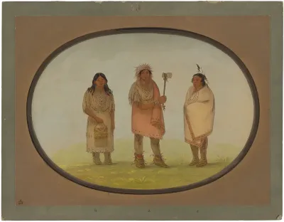 Three Piankeshaw Indians