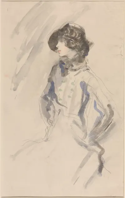 Three-Quarter Portrait of a Young Girl