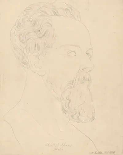 Three-Quarter Profile of a Man with Beard