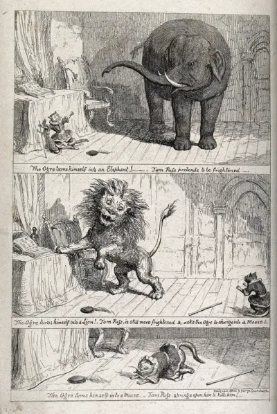 Three scenes from the adventures of Tom Puss